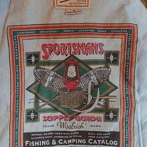 WOOLRICH SPORTSMANS SUPPLY GUIDE CORDUROY CHAMBRAY LINED WOMENS DUSTER COAT SZ S